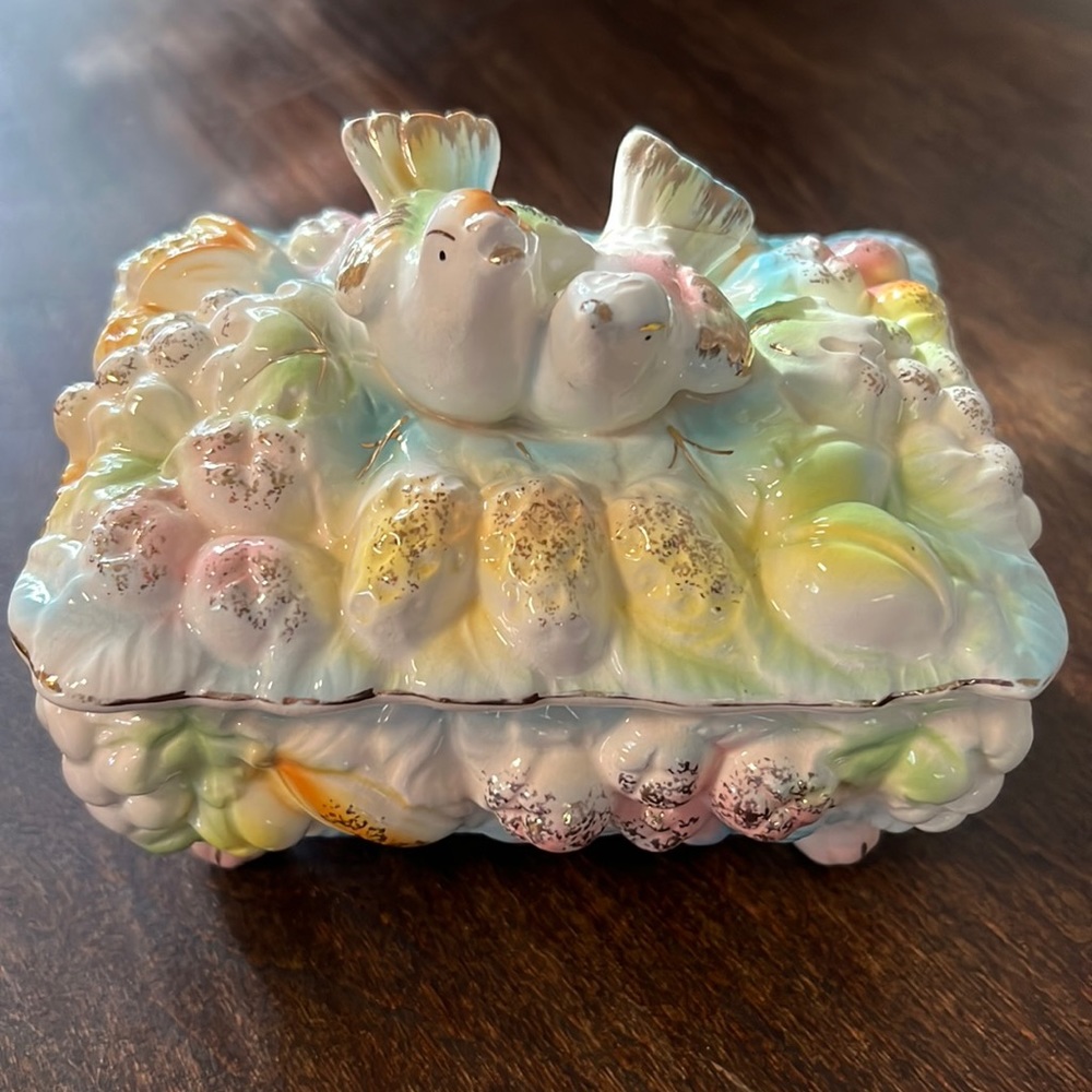 Love birds trinket dish